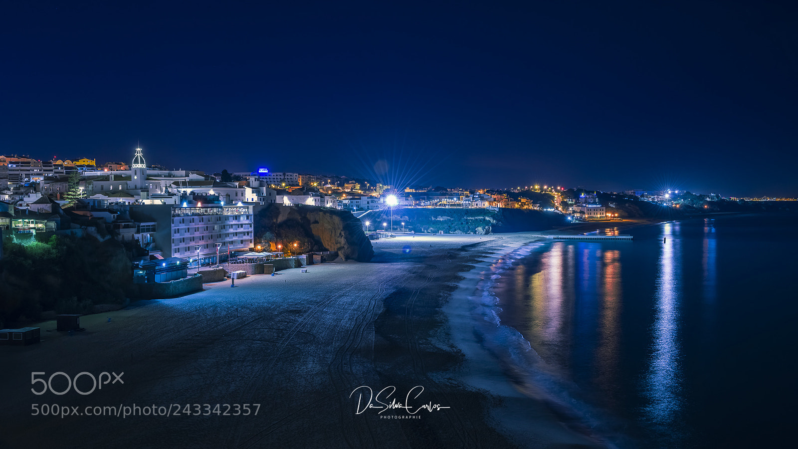 Nikon D810 sample photo. Albufeira by night photography