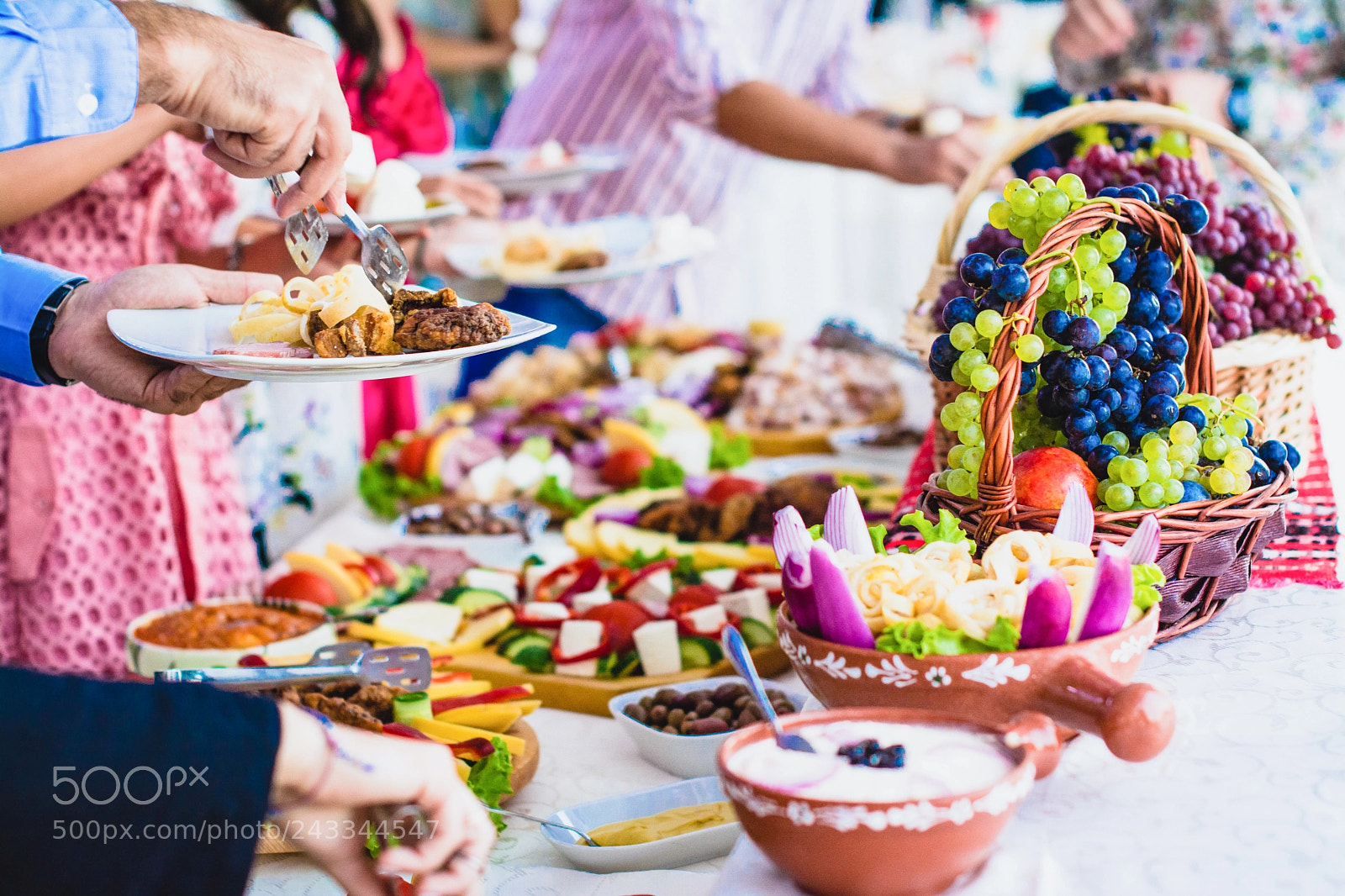 Nikon D7100 sample photo. Open buffet at wedding photography