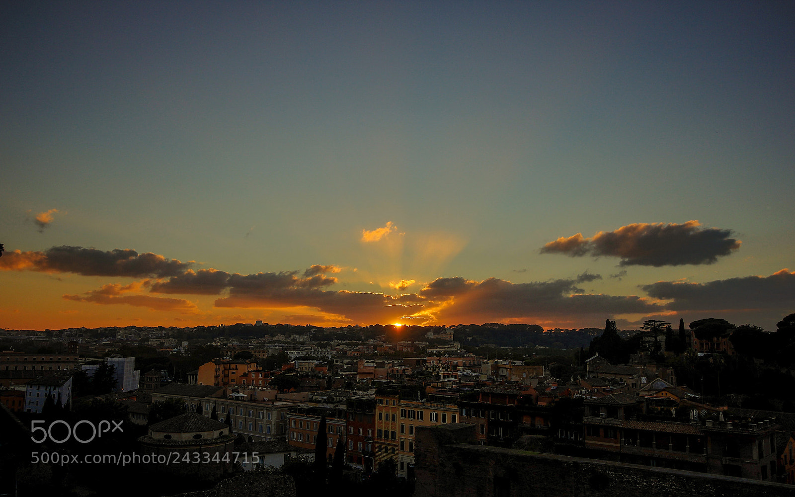 Canon EOS 60D sample photo. Sunset at rome photography