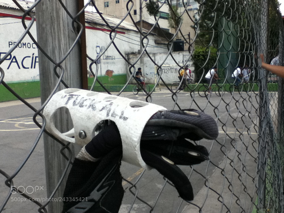 Apple iPod touch sample photo. Court of bike polo photography