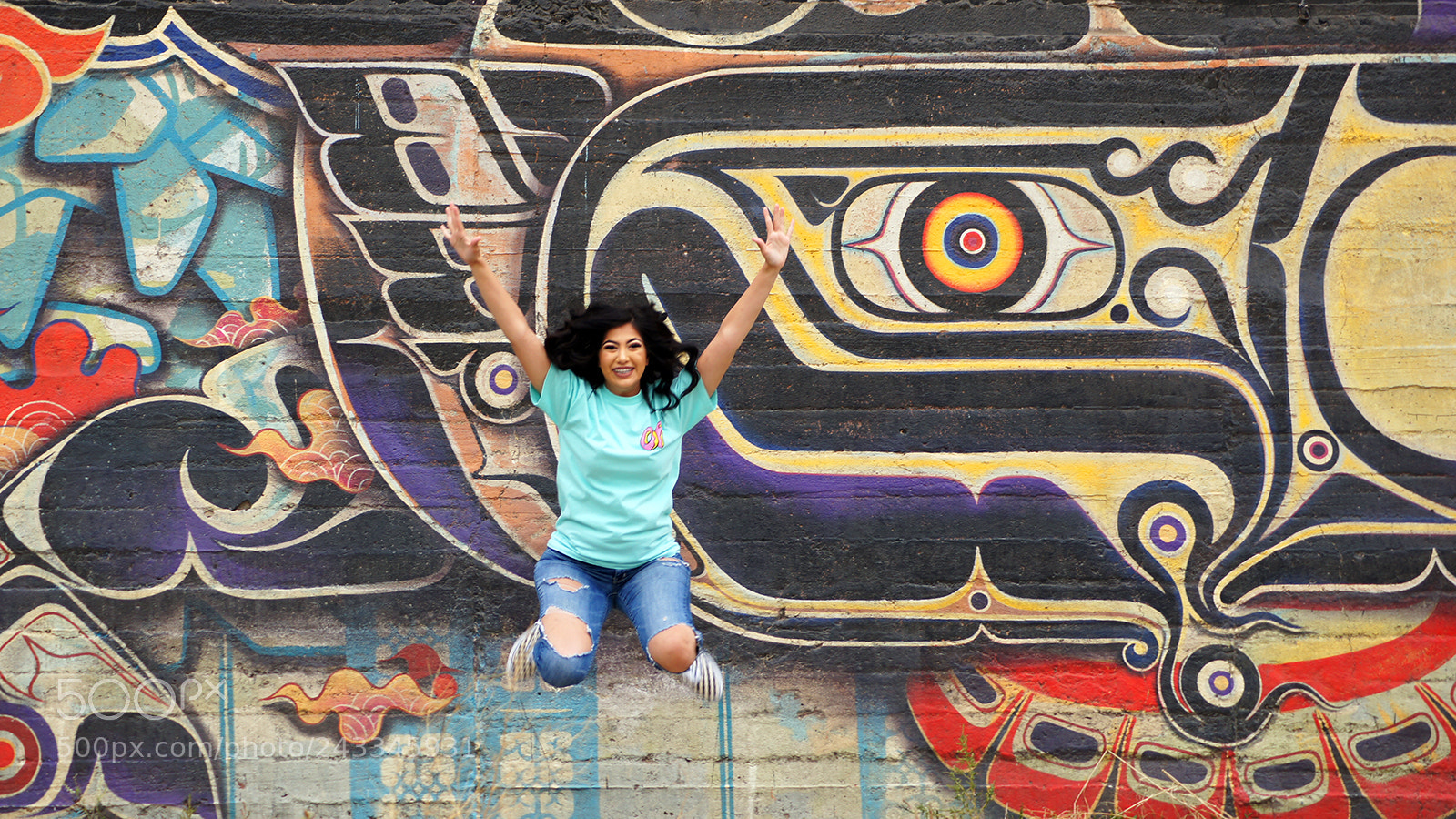 Sony SLT-A55 (SLT-A55V) sample photo. Jumping for joy photography