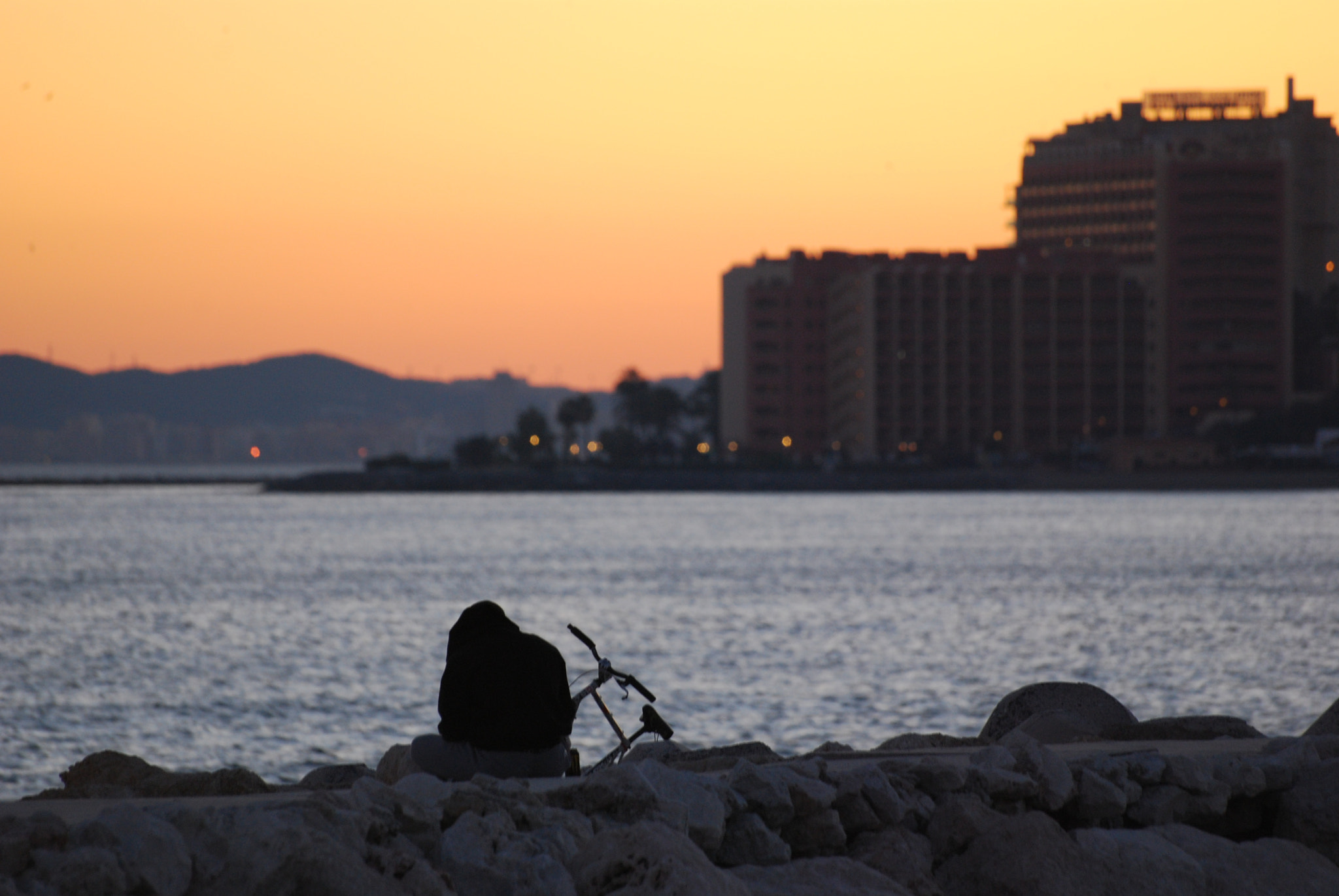 Nikon D40X + Sigma 70-300mm F4-5.6 APO DG Macro sample photo. Sunset break photography