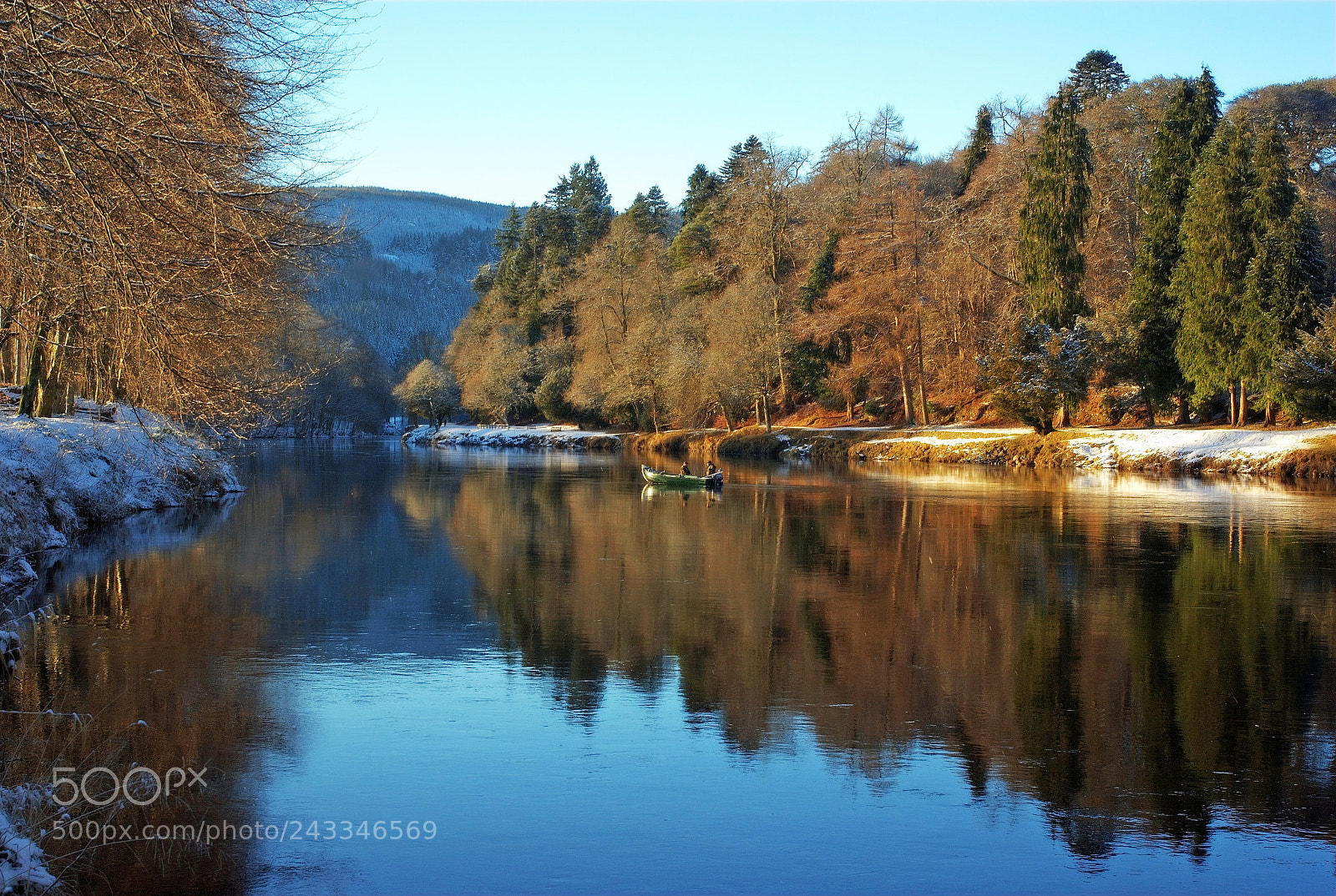 Pentax K200D sample photo. River tay (fishing) photography