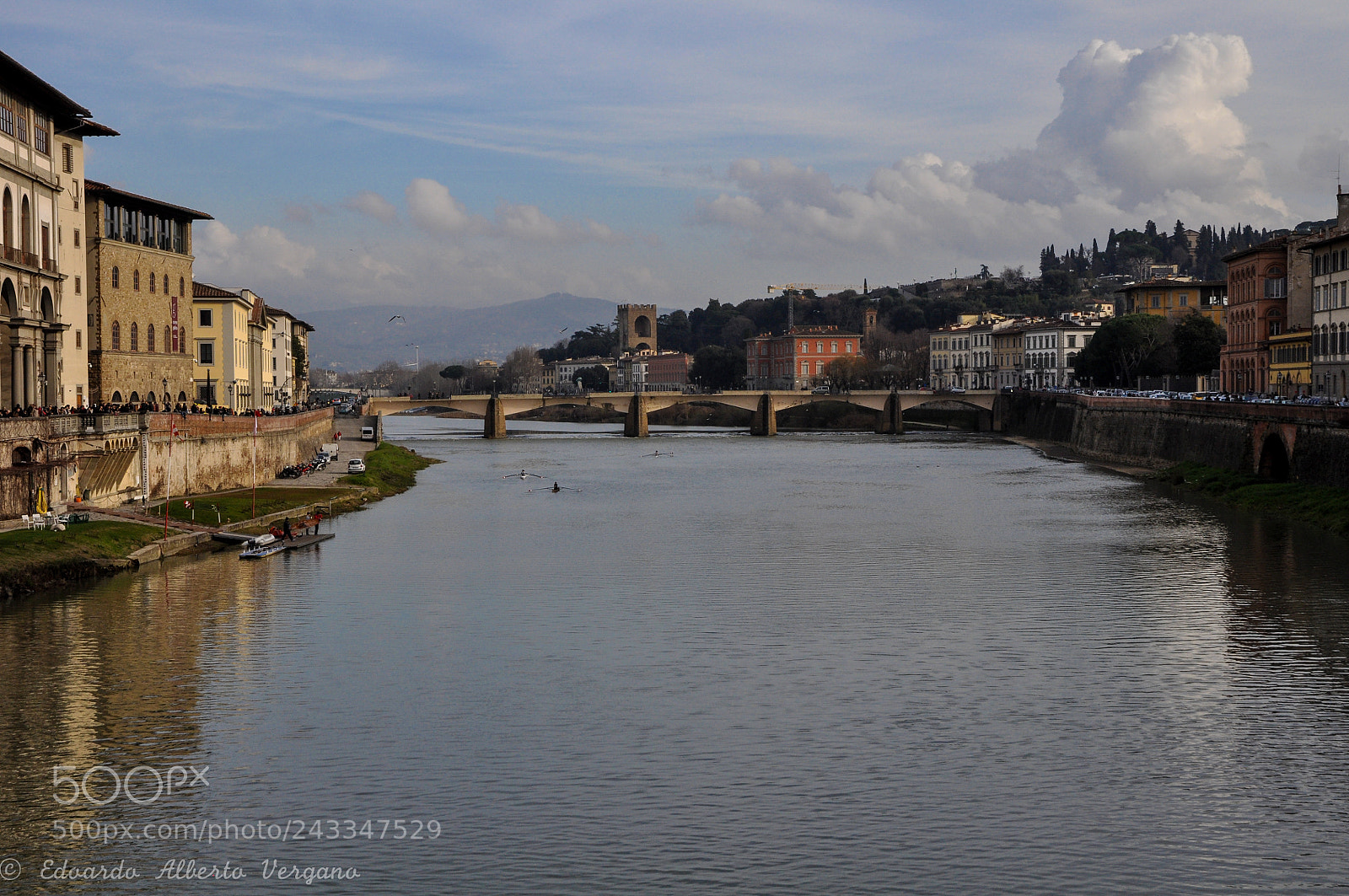 Nikon D5000 sample photo. View from ponte vecchio photography