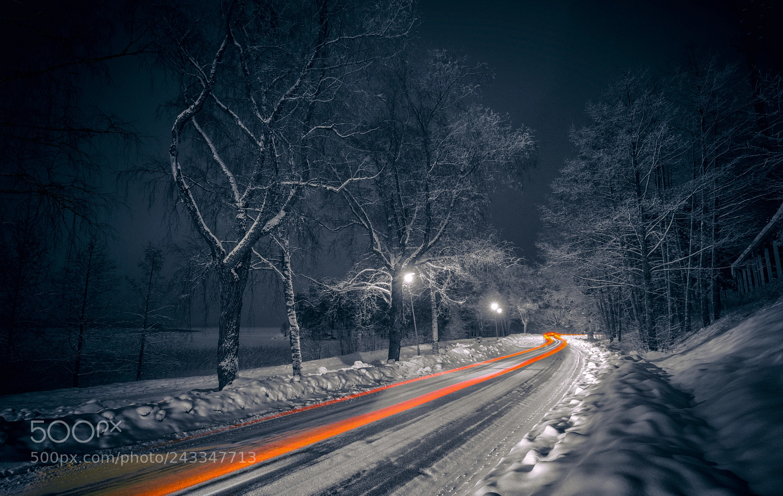 Nikon D7100 sample photo. Winter curve photography