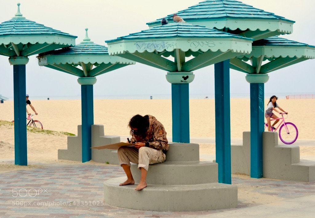 Nikon D3100 sample photo. “chilling at venice” photography