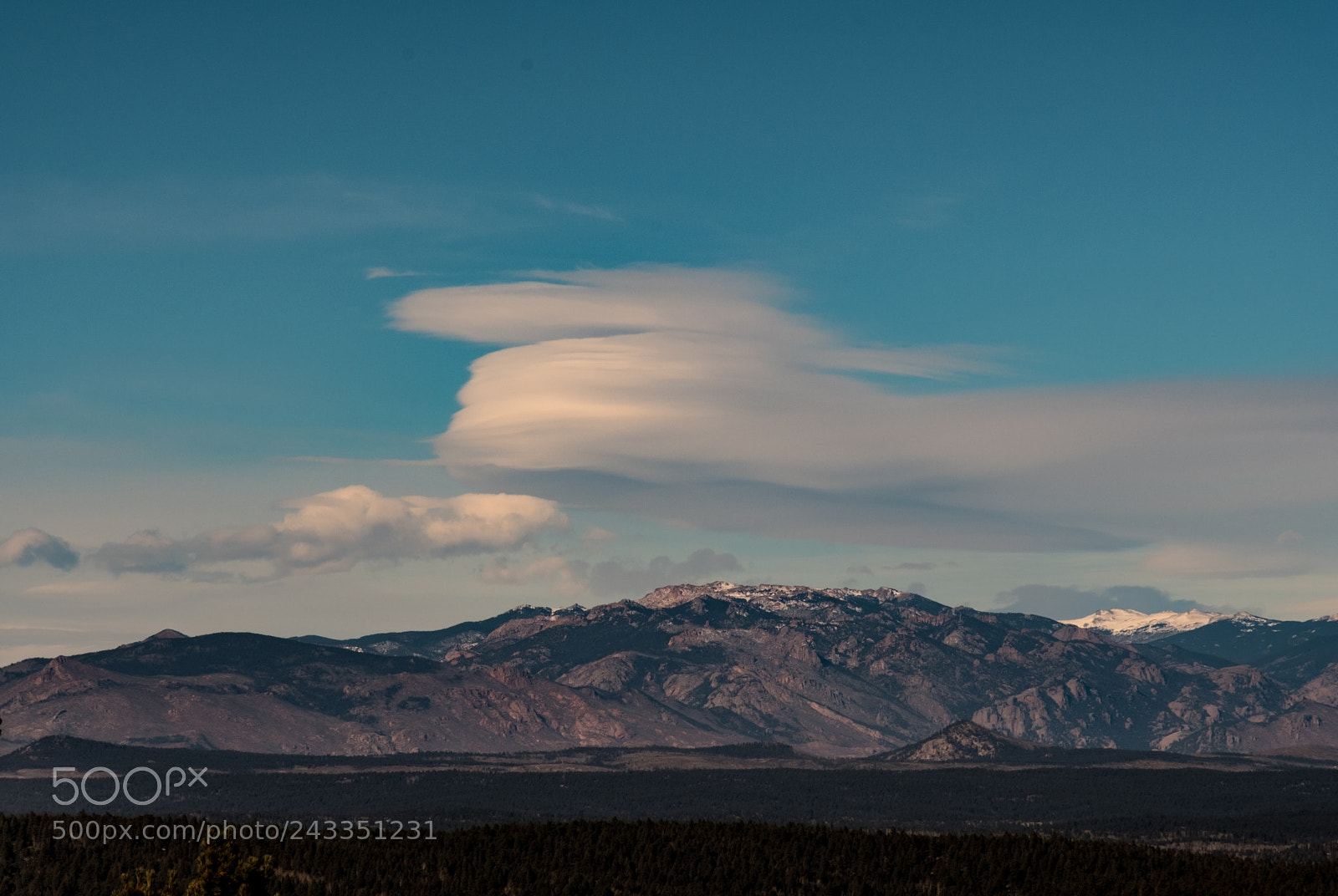 Fujifilm X-T20 sample photo. Lenticular clouds in colorado photography