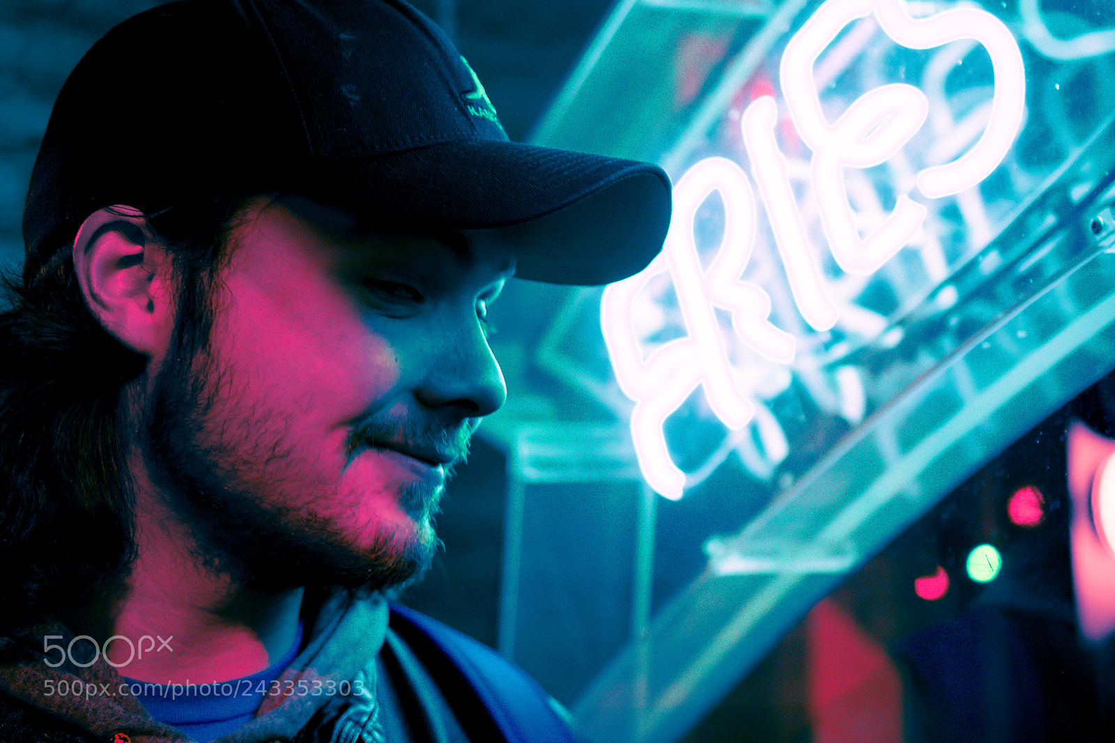 Nikon D3400 sample photo. Neon lights photography