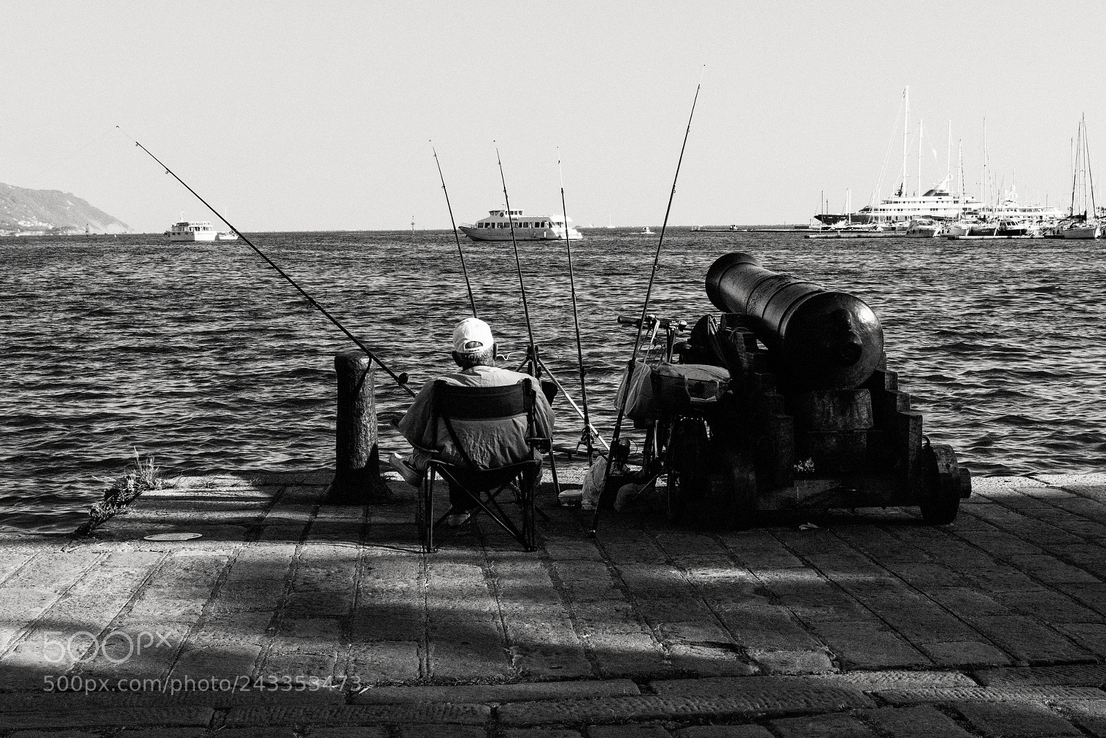Sony a6500 sample photo. Fisherman with heavy reinforcement photography