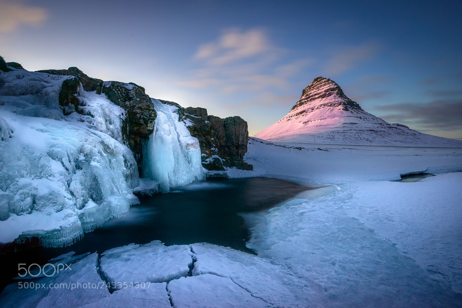 Nikon D800 sample photo. Kirkjufell in winter photography
