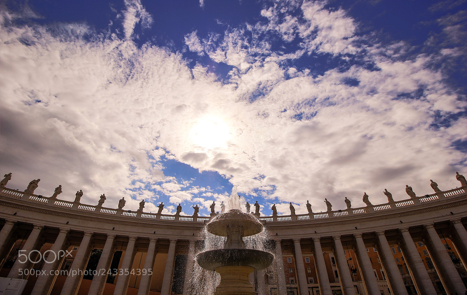 Canon EOS 60D sample photo. Sky and fountain photography