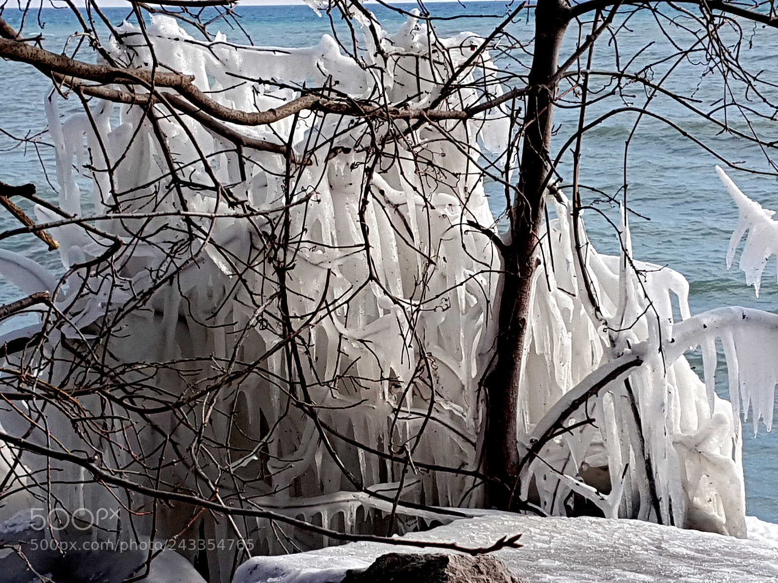 Samsung Galaxy S7 sample photo. Ice by the lake 2 photography