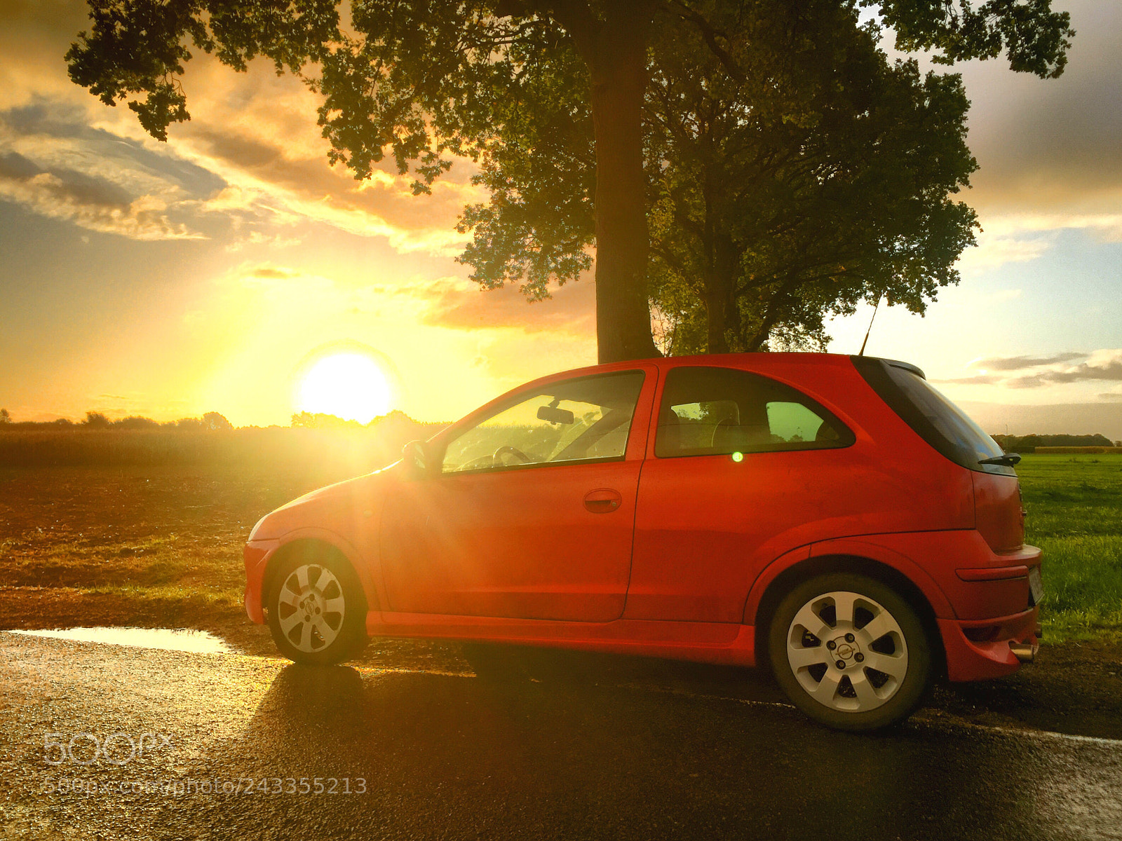 Apple iPhone 6 sample photo. Small red car in photography