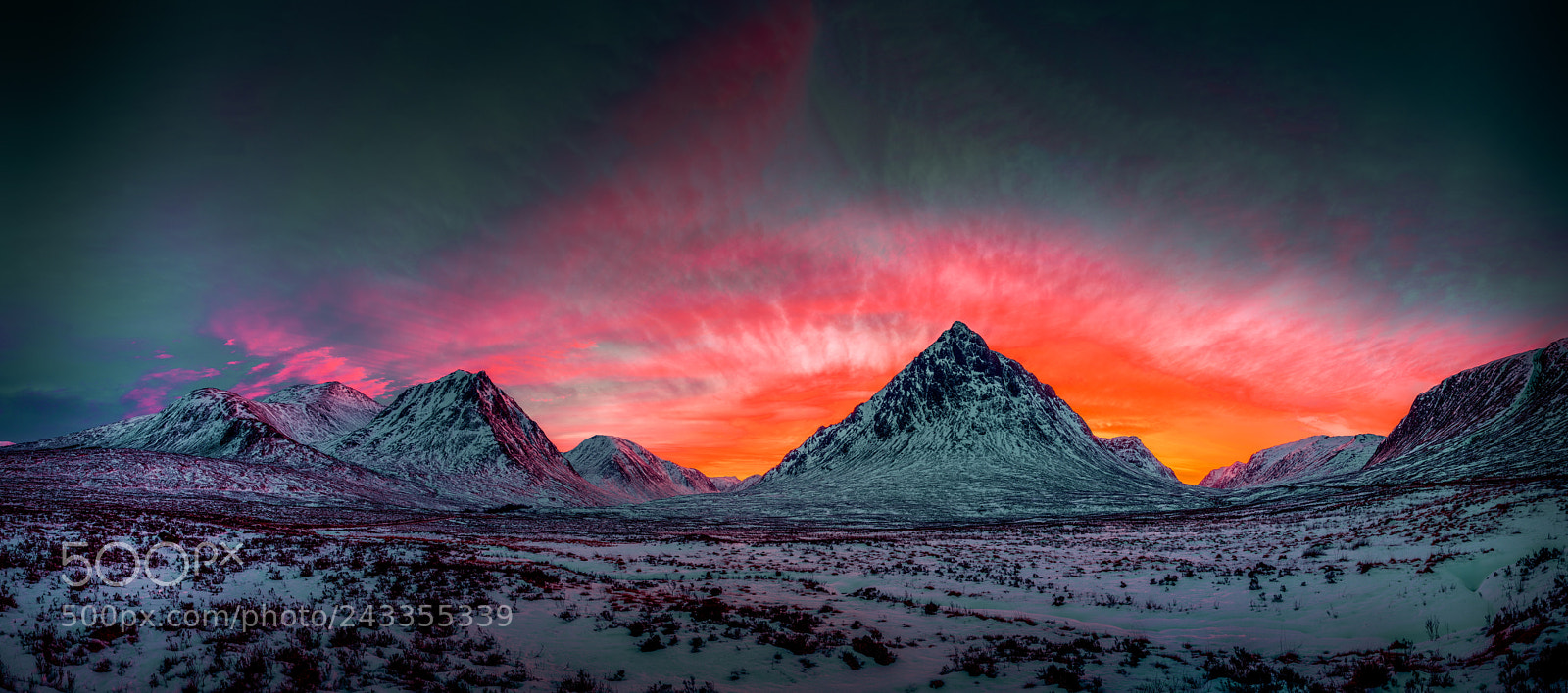 Nikon D800 sample photo. Highland afterglow photography