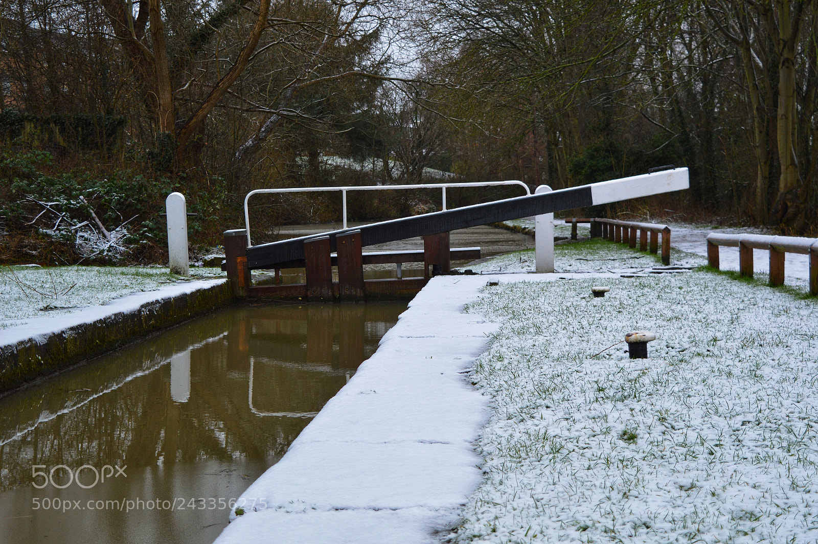 Nikon D3200 sample photo. Snowy canal walks. photography