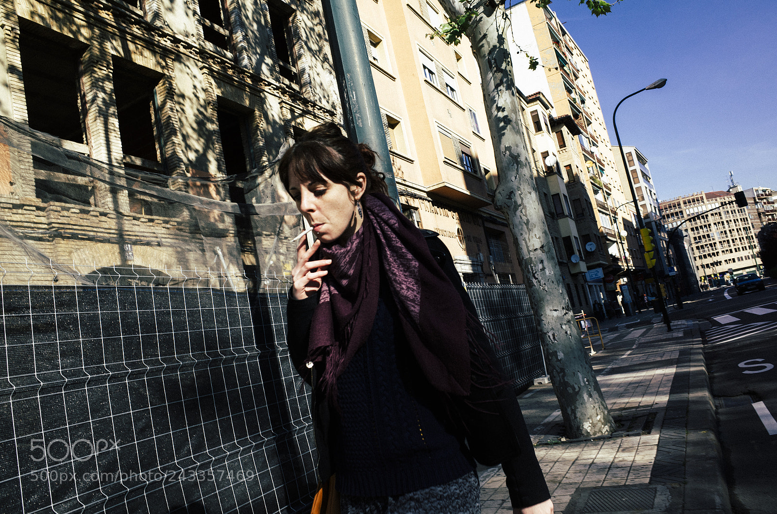 Ricoh GR II sample photo. Smoking woman #7 photography