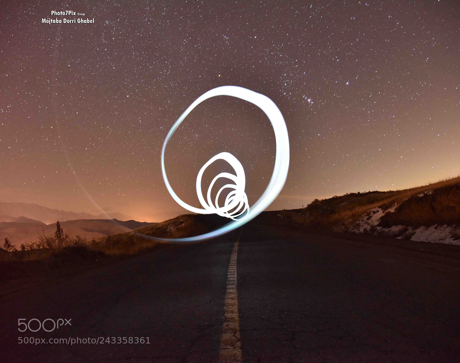 Nikon D810 sample photo. Trail of light photography