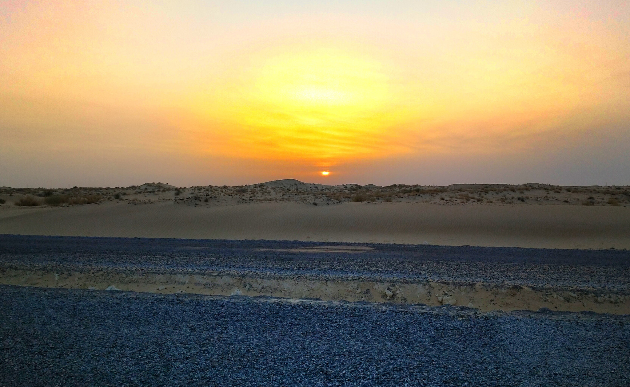 HUAWEI Y7 sample photo. Sunset of eloued photography