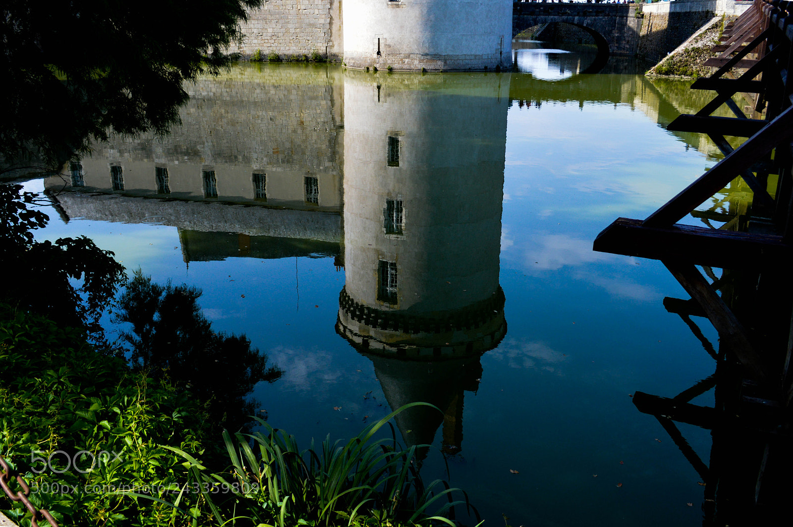 Nikon D3200 sample photo. Reflection of sully-sur-loire photography
