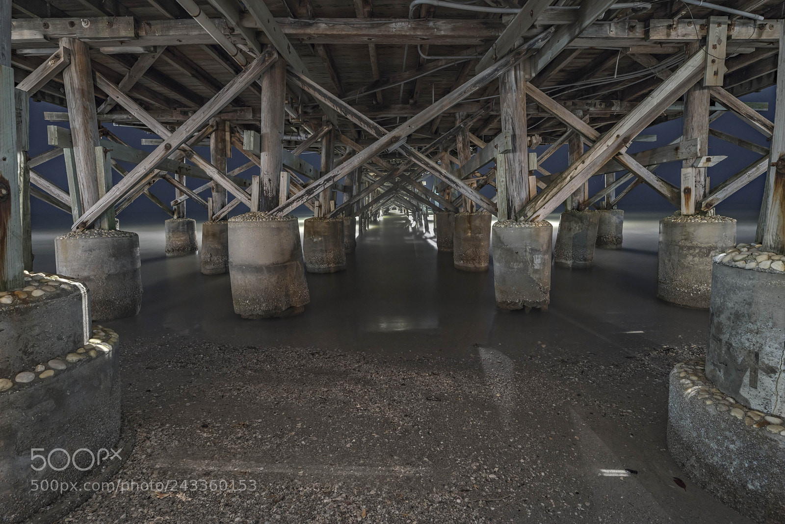 Pentax K-1 sample photo. Under redington long pier photography