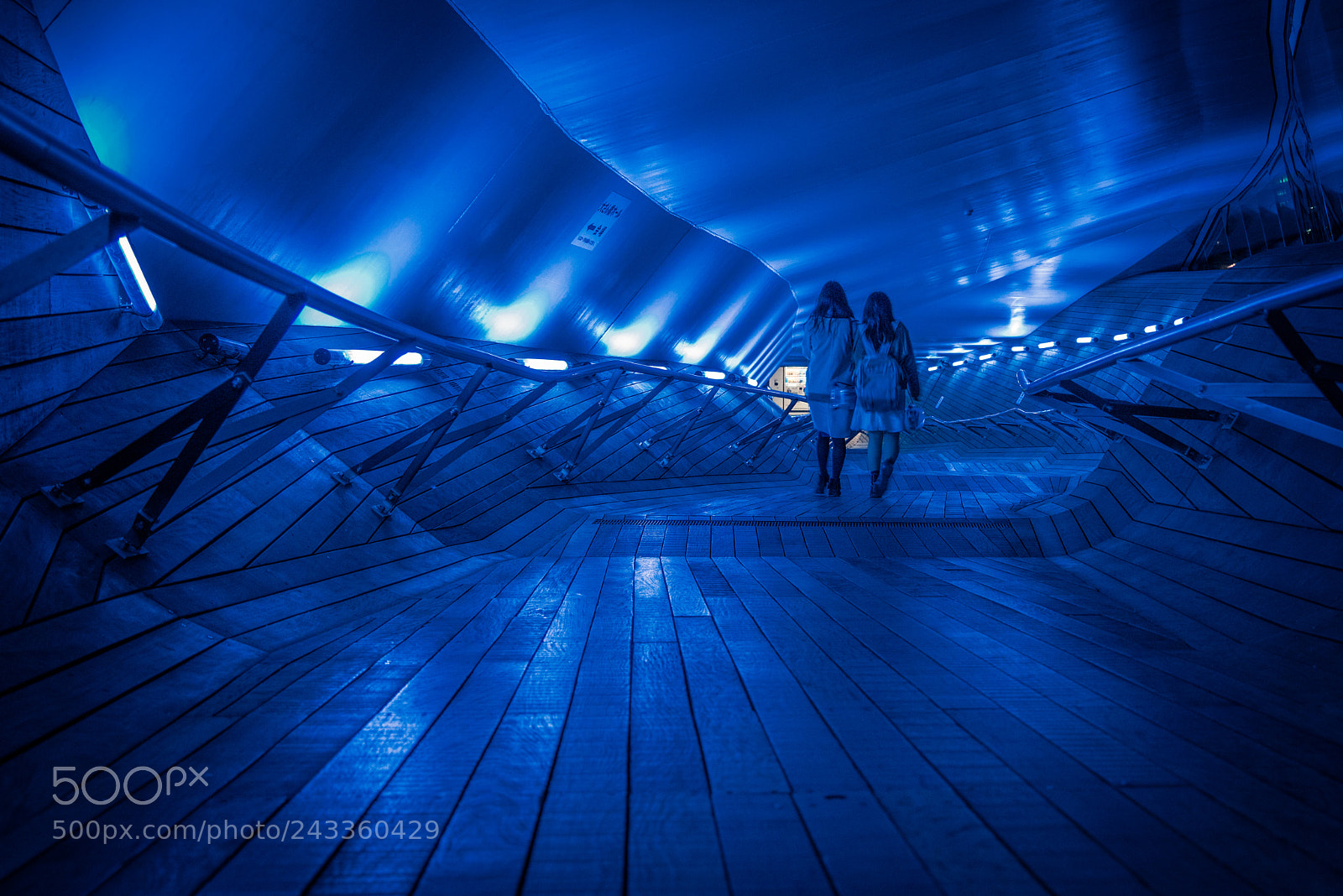 Sony a7R sample photo. Blue tunnel photography