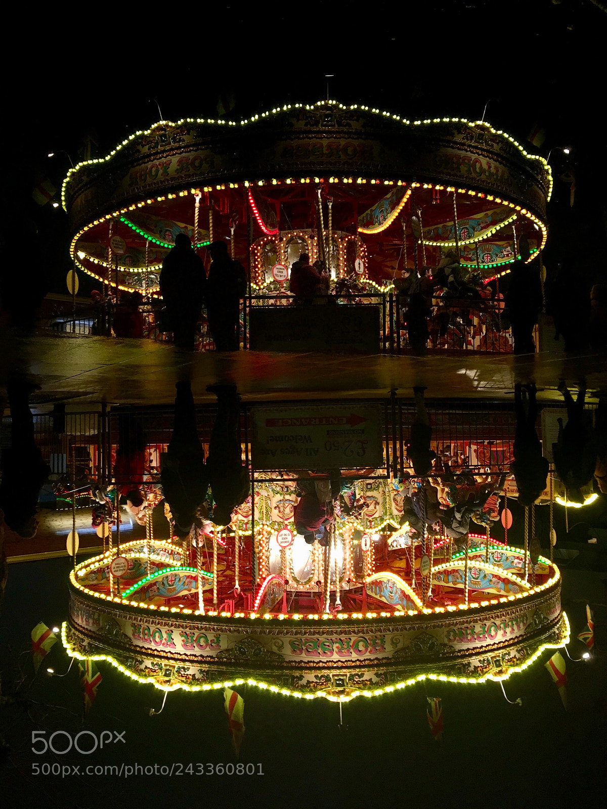 Apple iPhone 6s sample photo. Reflection of a carousel photography