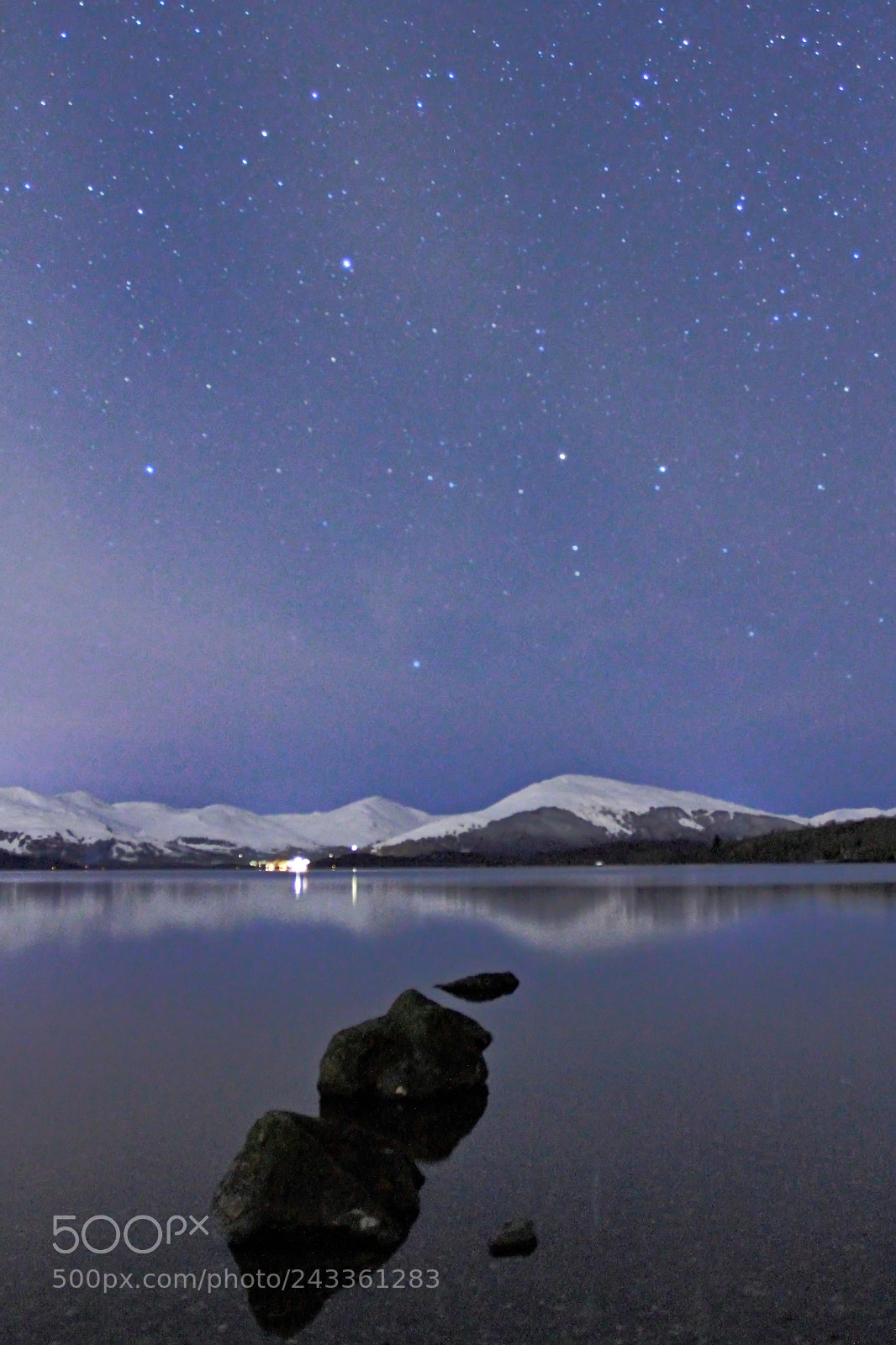 Canon EOS 7D + Canon EF 17-40mm F4L USM sample photo. Stars over loch lomond photography