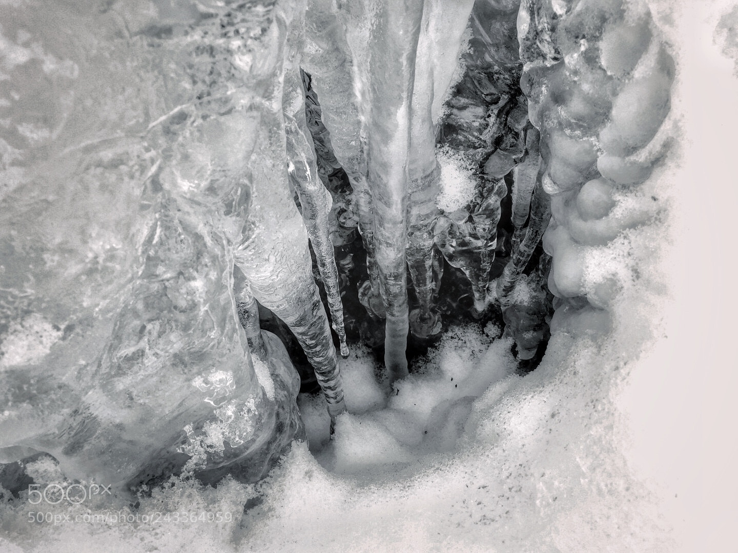 Nikon Coolpix B500 sample photo. Deep,icy hole deep in photography
