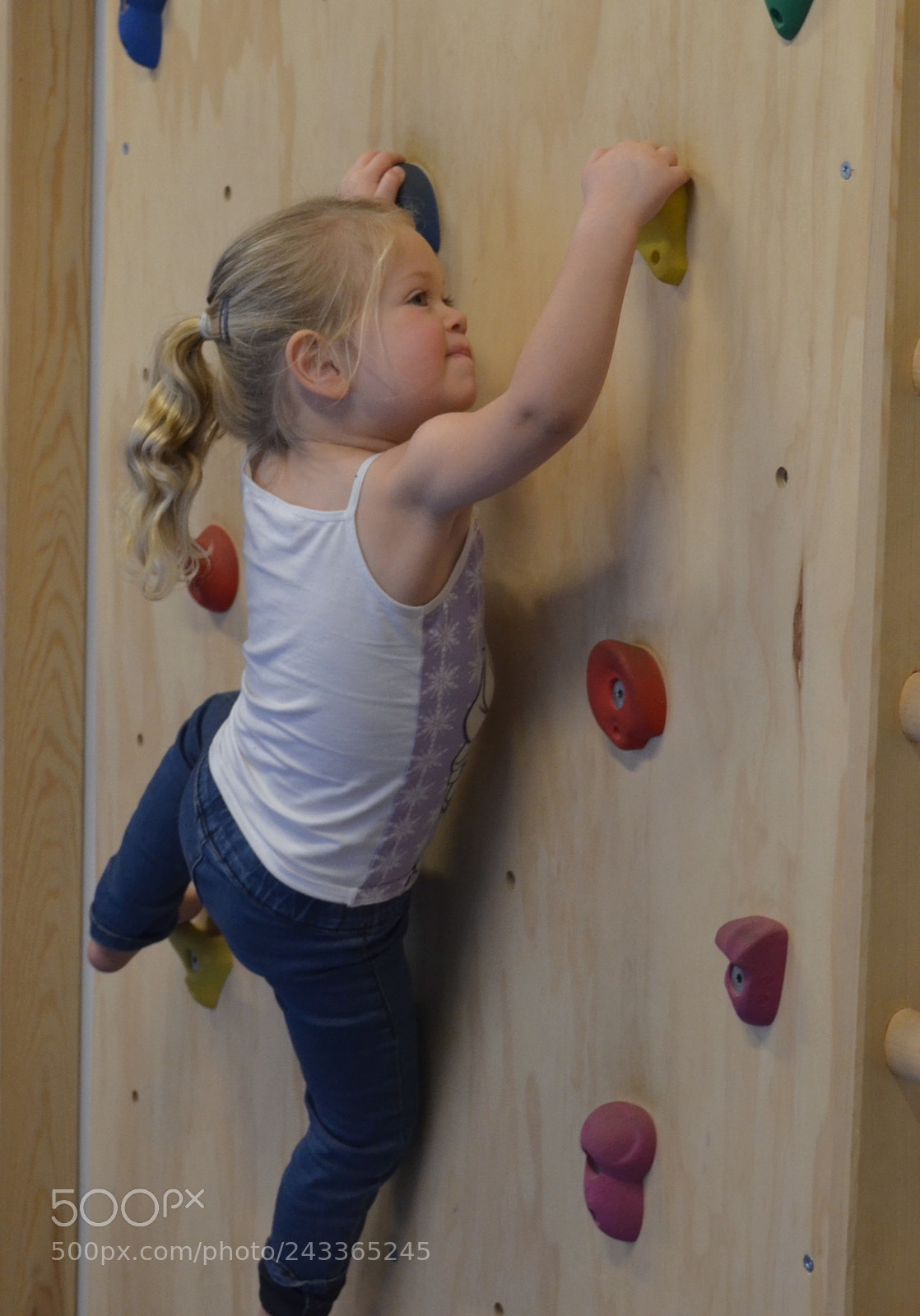 Nikon D5100 sample photo. 3 year old climbing photography