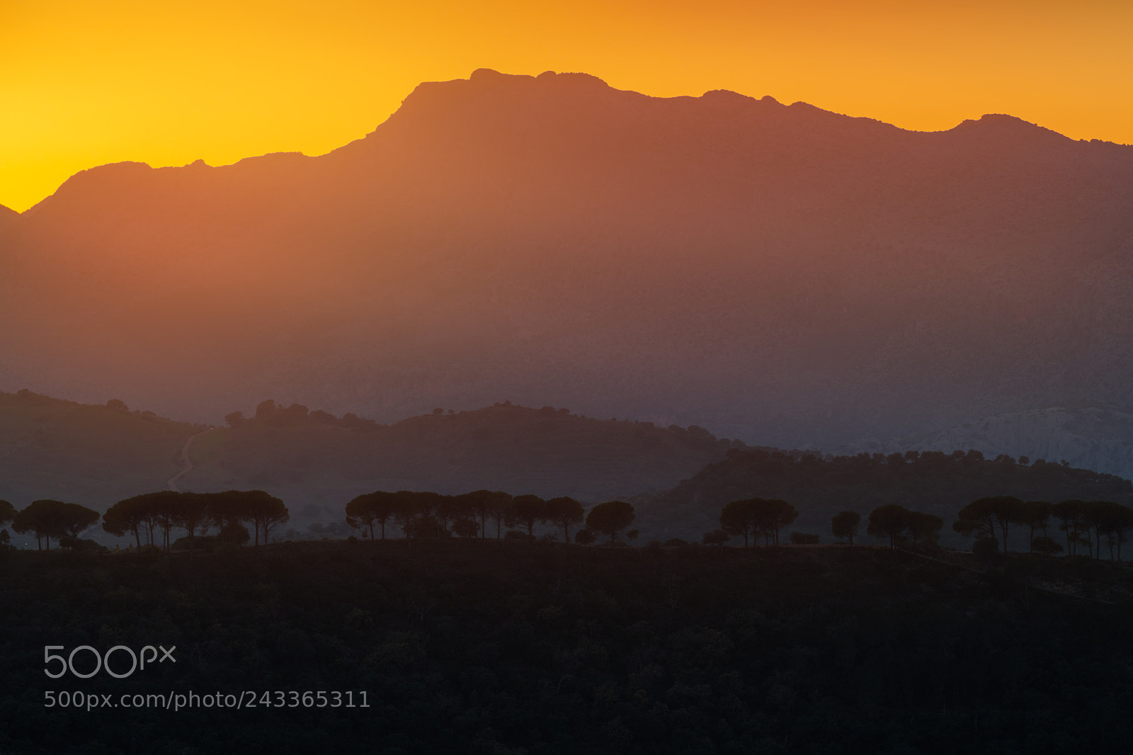 Fujifilm X-T2 sample photo. Sunset in ronda photography