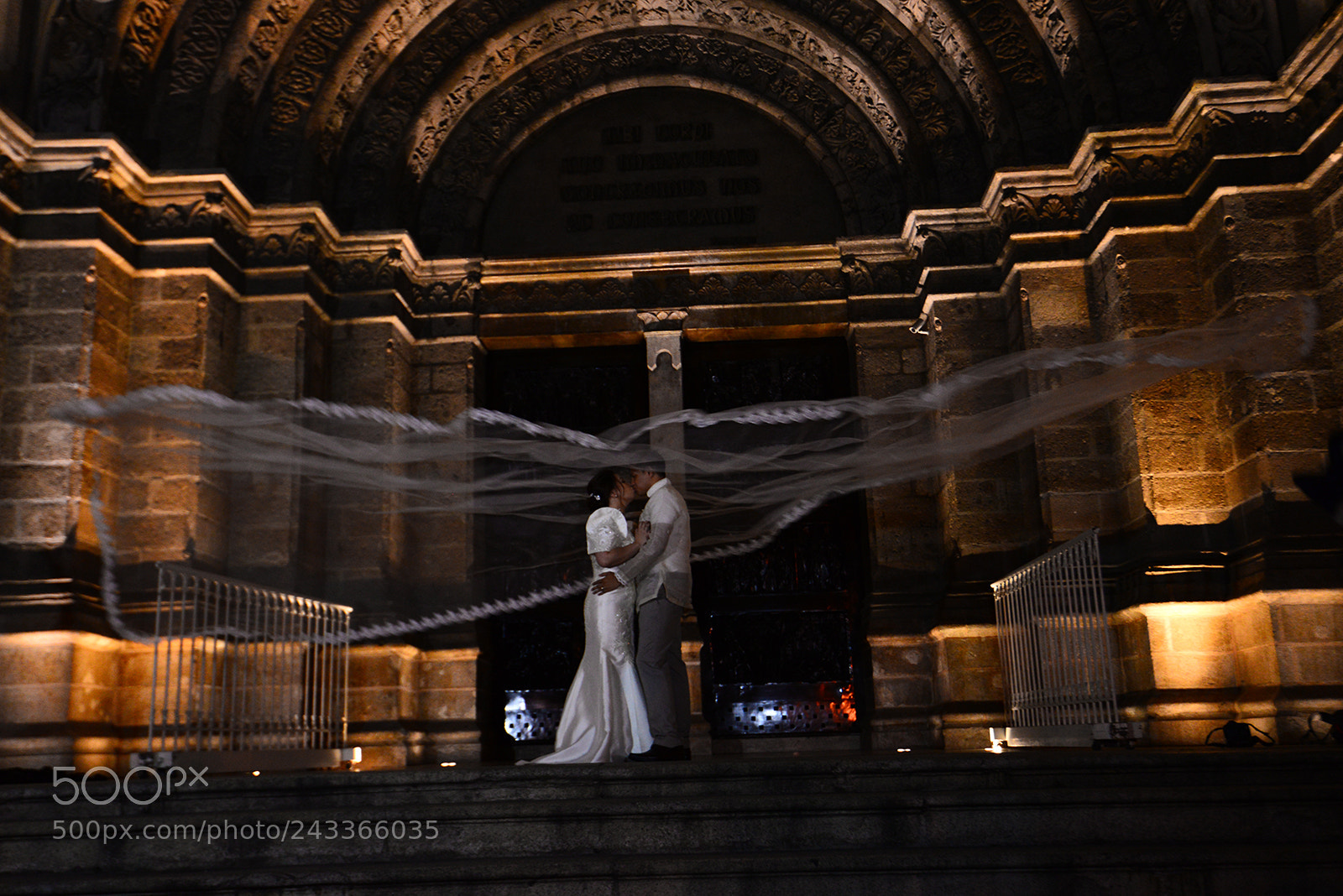 Nikon D610 sample photo. Night wedding photography