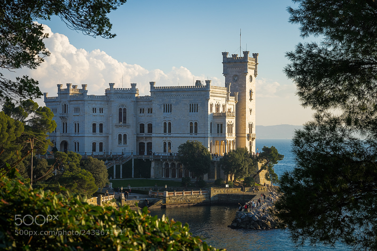 Pentax K-3 sample photo. Miramare castle photography