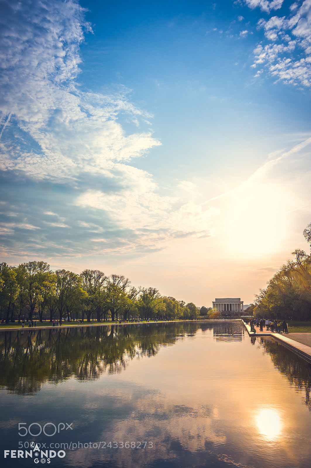 Nikon D7200 sample photo. Lincoln memorial reflecting pool photography