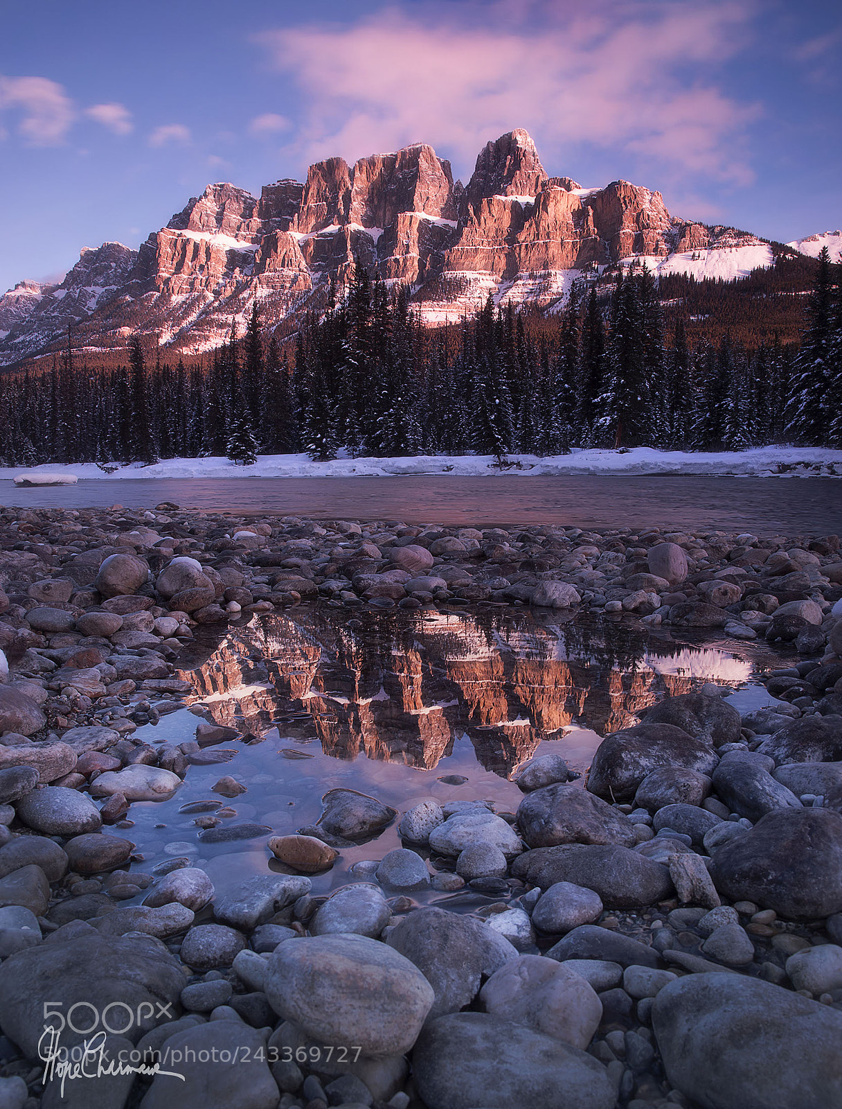 Canon EOS 6D Mark II sample photo. Castle mountain in the photography