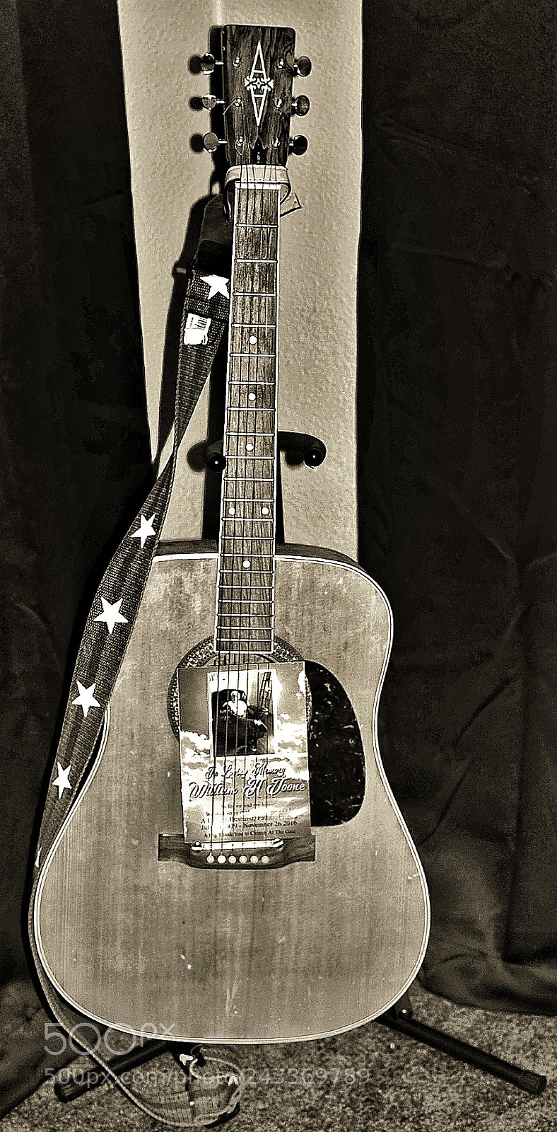 Nikon D40 sample photo. Daddy's guitar photography