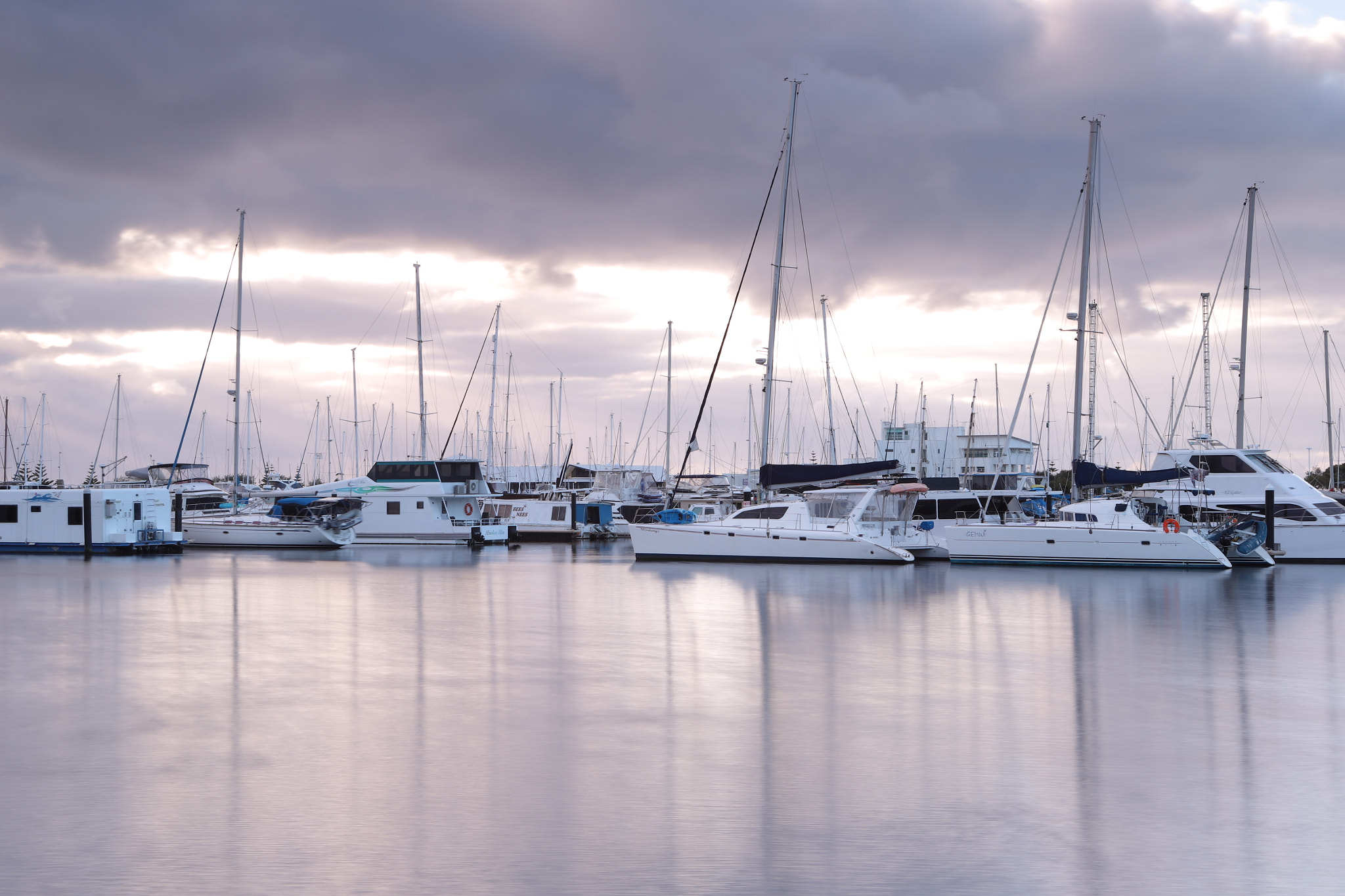 Canon EOS 6D Mark II + Canon EF 24-70mm F2.8L USM sample photo. Harbour boats at dusk photography