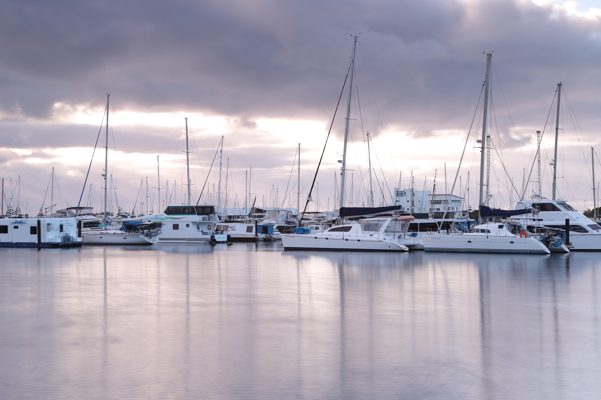 Canon EF 24-70mm F2.8L USM sample photo. Harbour boats at dusk photography