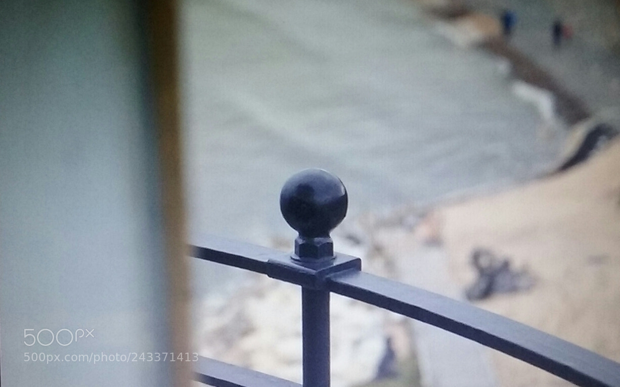 Samsung Galaxy Core Prime sample photo. Rail on light house photography