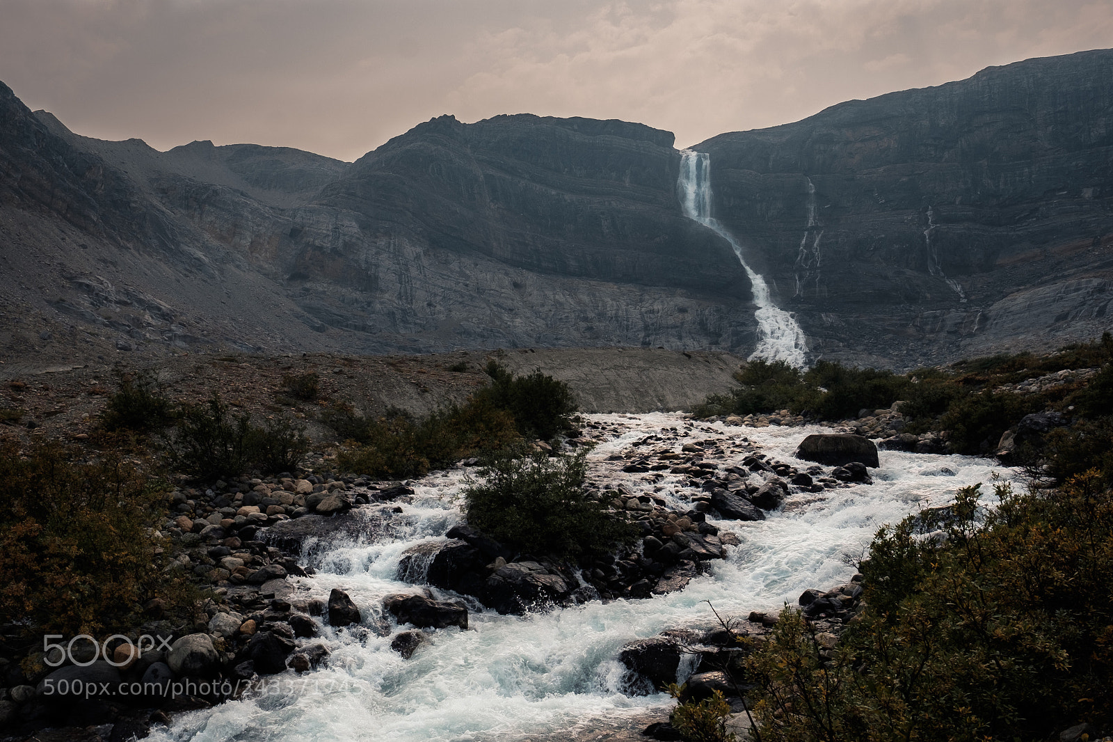 Fujifilm X-T1 sample photo. Bow glacier falls, ab photography
