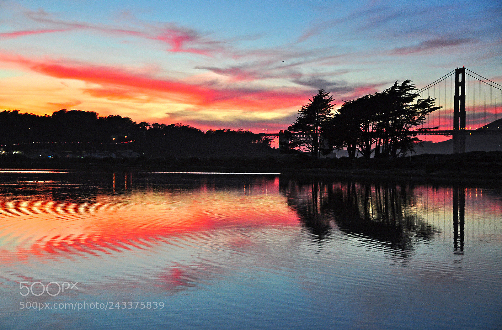 Nikon D5000 sample photo. Sunset ripples photography