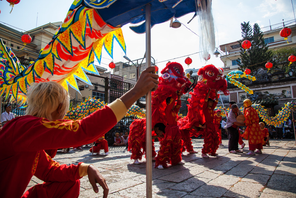 Vietnam - January 22, 2012: The Dragon Dance Artists during the celebration of the Vietnamese New... by Stanislav Beloglazov on 500px.com