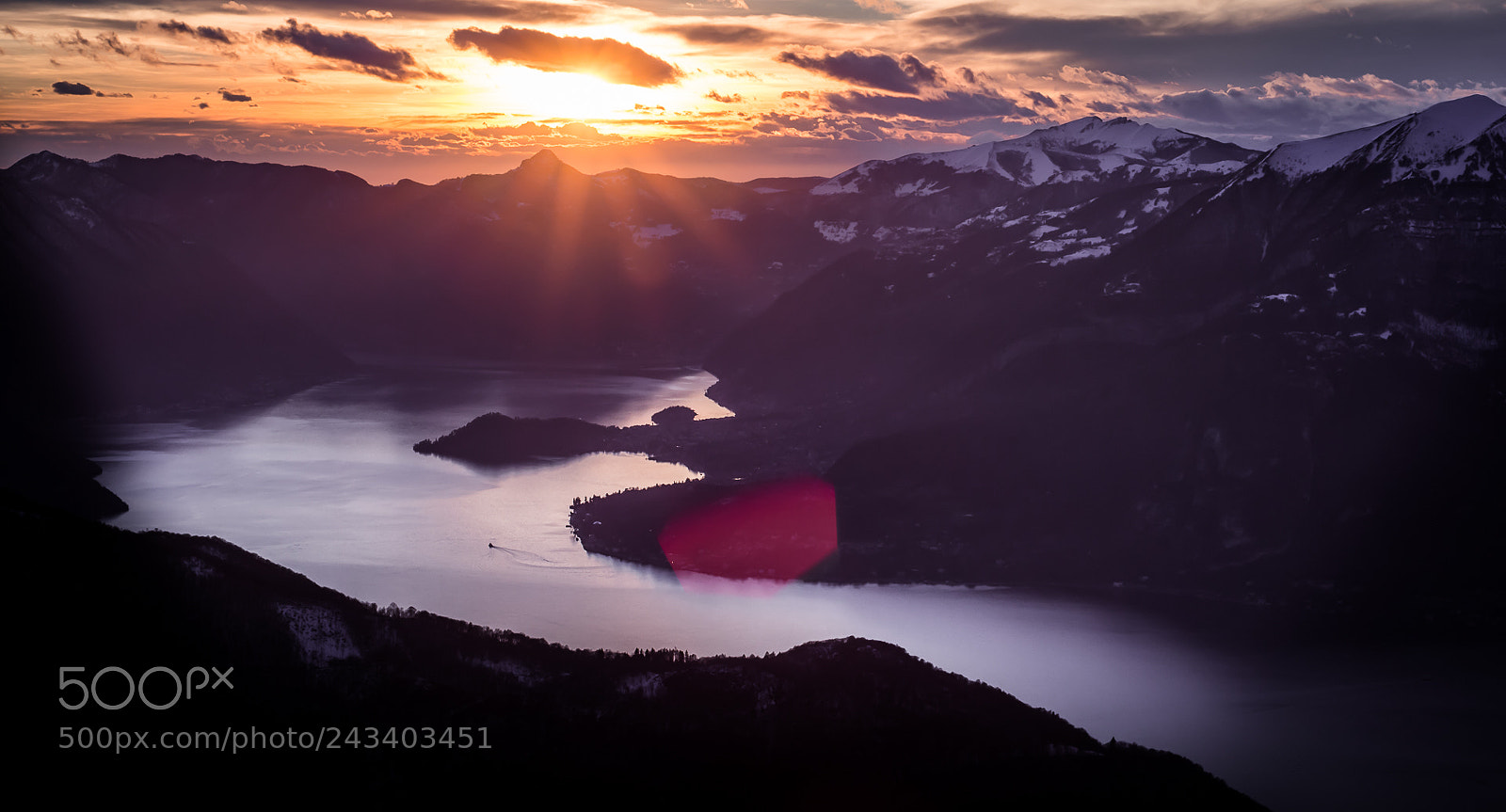Nikon D7200 sample photo. Como lake at sunset photography