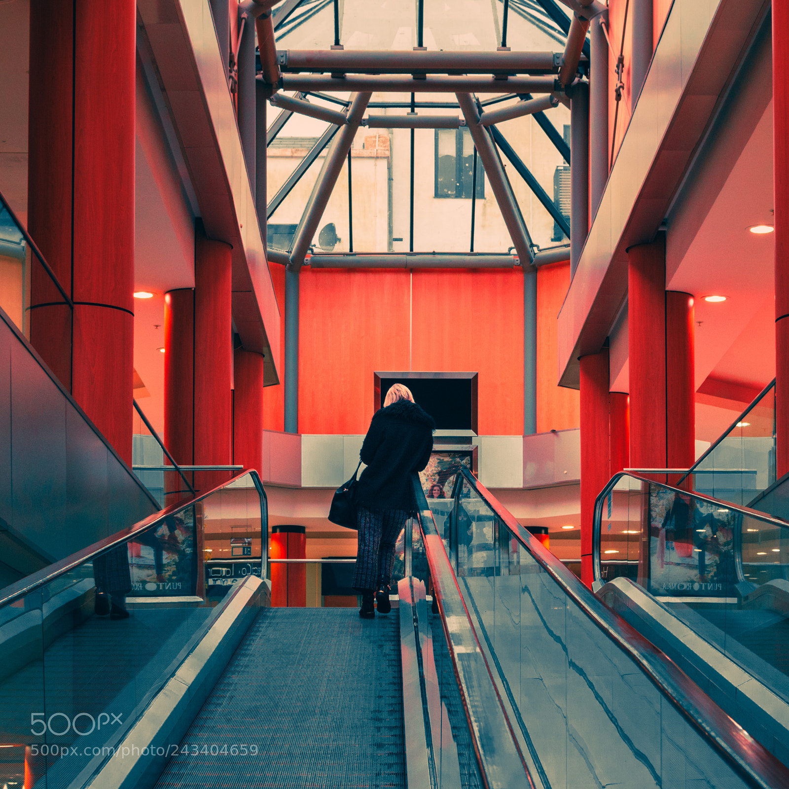 Nikon D5600 sample photo. Escalator photography