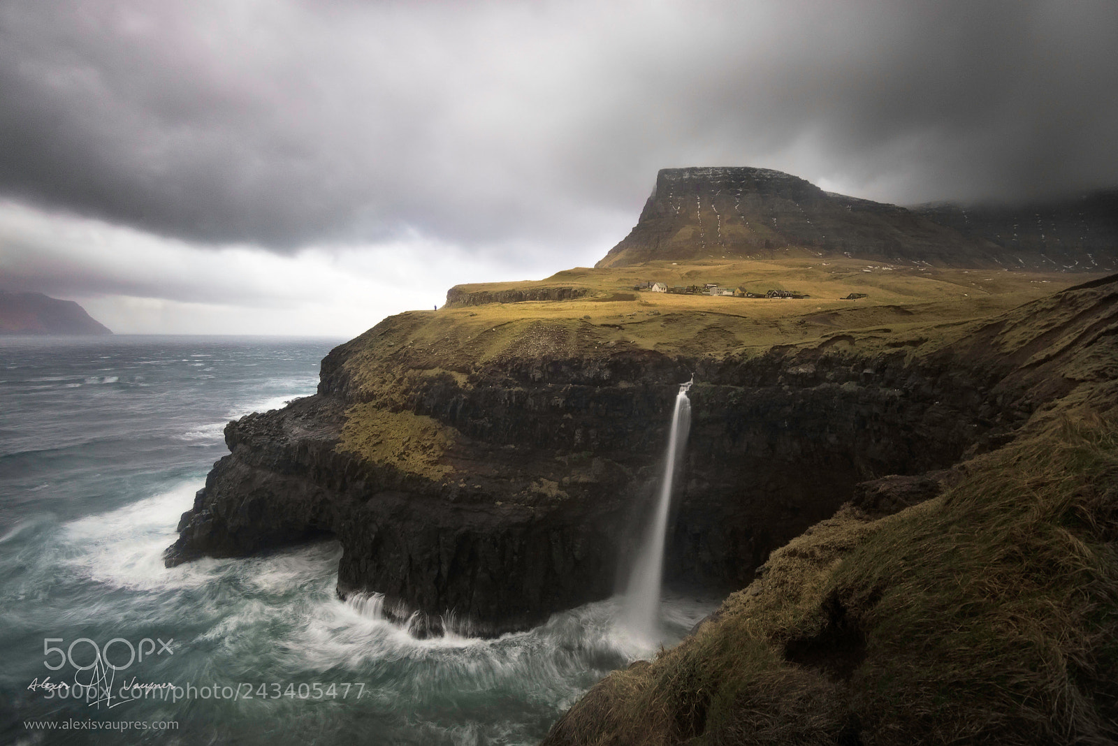 Nikon D610 sample photo. Mulafossur waterfall - faroe photography