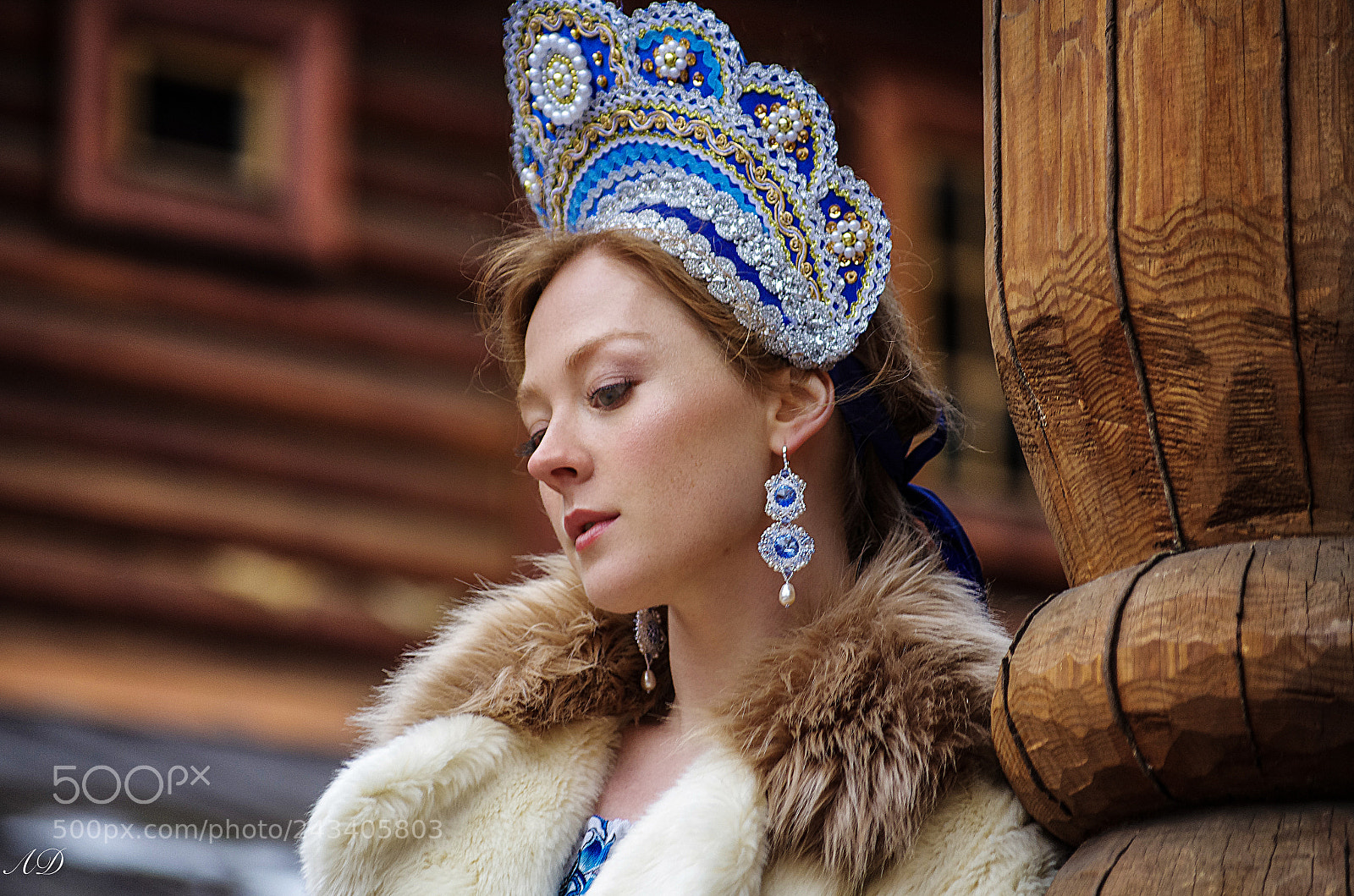 Pentax K-5 sample photo. Anastasia with kokoshnik photography