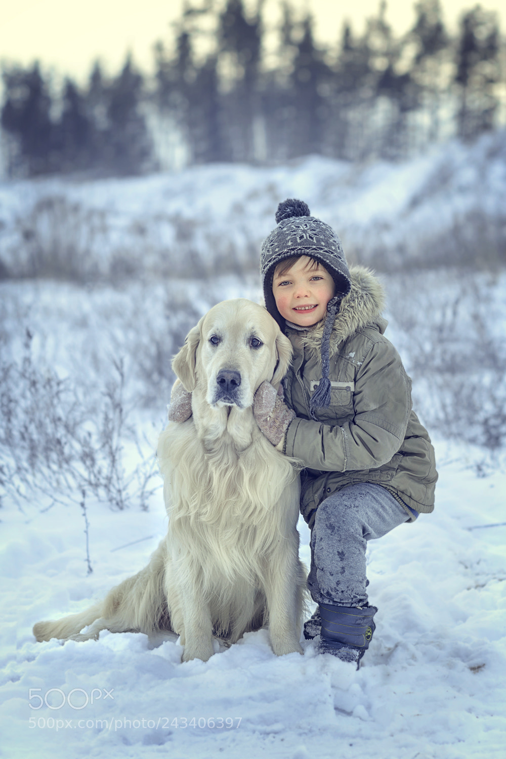 Nikon D610 sample photo. Мальчик с собачкой photography
