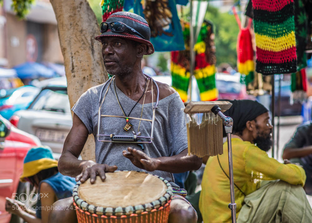 Nikon D610 sample photo. Street musicians in maboneng photography