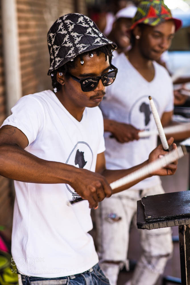 Nikon D610 sample photo. Street musicians in maboneng photography