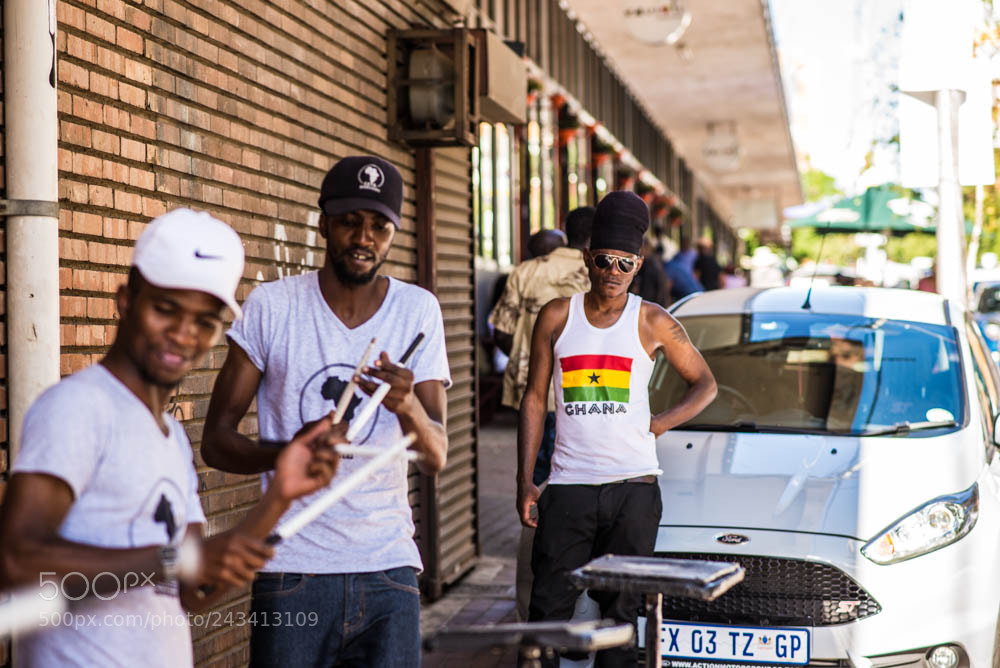 Nikon D610 sample photo. Street musicians in maboneng photography