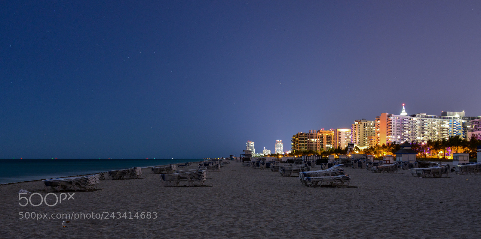 Nikon D800 sample photo. Miami beach at night photography